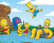 Puzzle of the simpsons on vacation online 